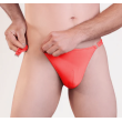MEN337A Mens G-String With Quick Release Clips Size L/XL: Red